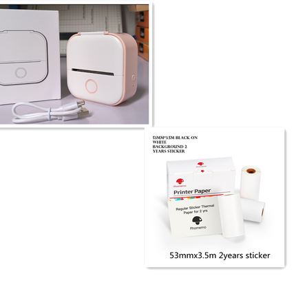 Portable Mini Thermal Label Printer Home Photo Printer Student Wrong Question Printer Bluetooth Mini Label Printer Price Tag