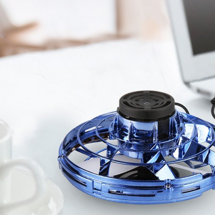 Mini Fingertip Gyro Interaktives Dekompressionsspielzeug Drohne LED UFO Typ Fliegender Hubschrauber Spinner Spielzeug Kinder