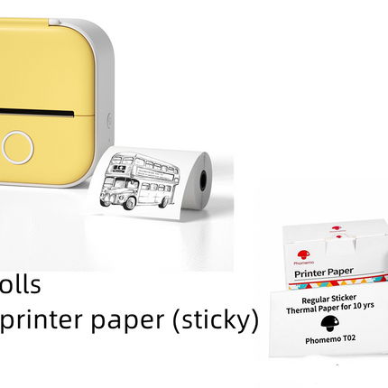 Portable Mini Thermal Label Printer Home Photo Printer Student Wrong Question Printer Bluetooth Mini Label Printer Price Tag