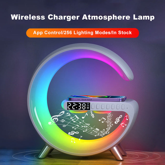 2023 Neue intelligente LED-Lampe Bluetooth Speake Wireless Charger Atmosphere Lamp App Control für Schlafzimmer Wohnkultur
