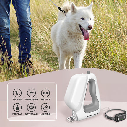 Verbesserte 3 IN 1 Einziehbare Hundeleine Mit Integriertem Spender Und Kackbeuteln Hundehaustierbedarf