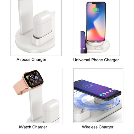 Drei in einem kabellosen Ladegerät