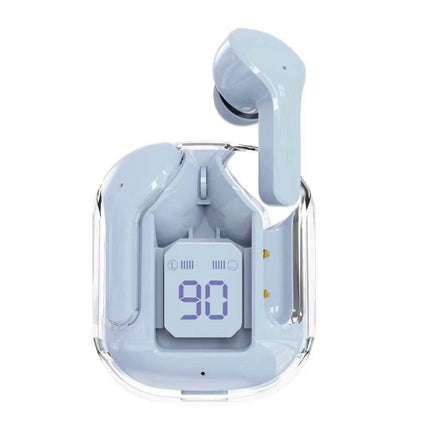 Neues Mini-transparentes drahtloses Bluetooth-Headset Digitalanzeige ENC Rauschunterdrückung True Wireless Sportmusik